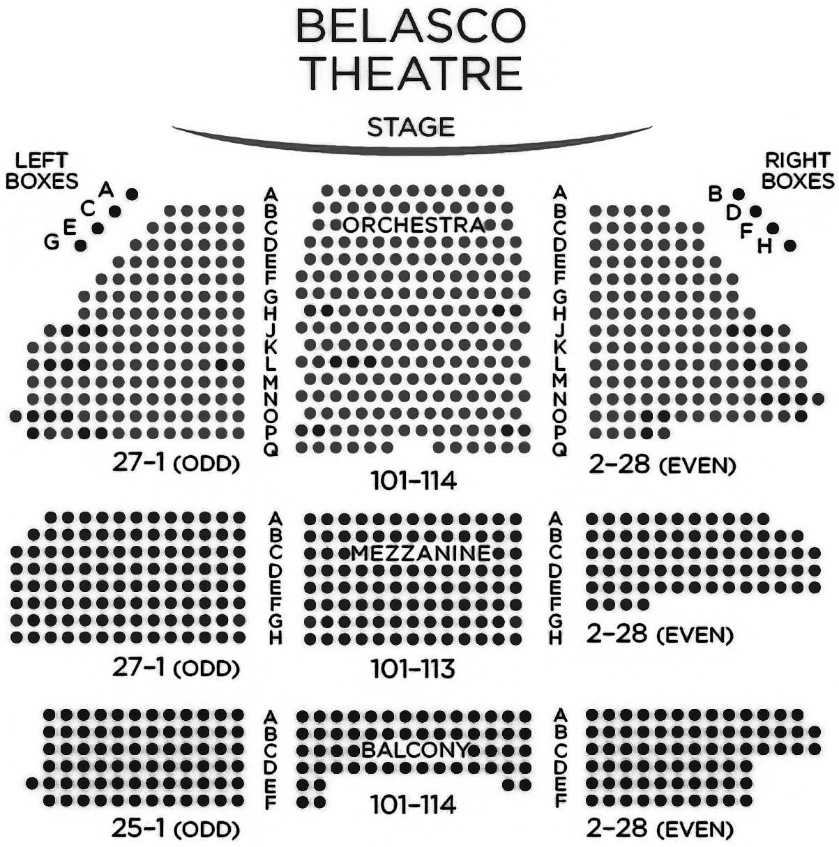 Venue seating plan